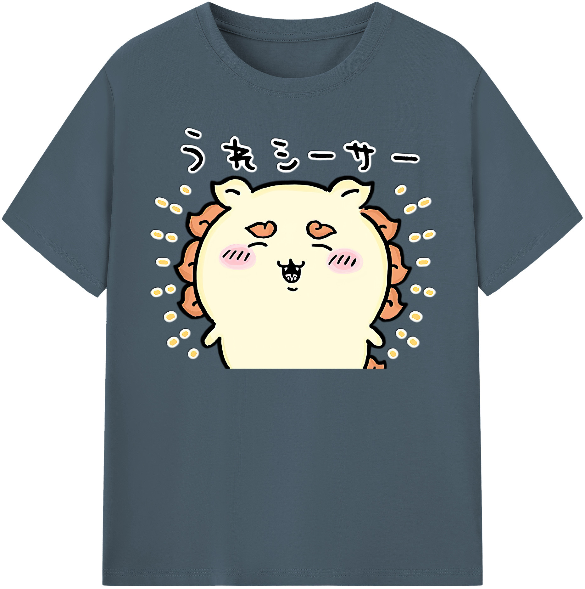 （画像用） ちいかわ シーサー Chii-kawa Shisa 綿100％半袖Tシャツ（フロントプリント）